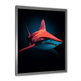 Red Shark Photo Haven - Shark Home Decor Art
