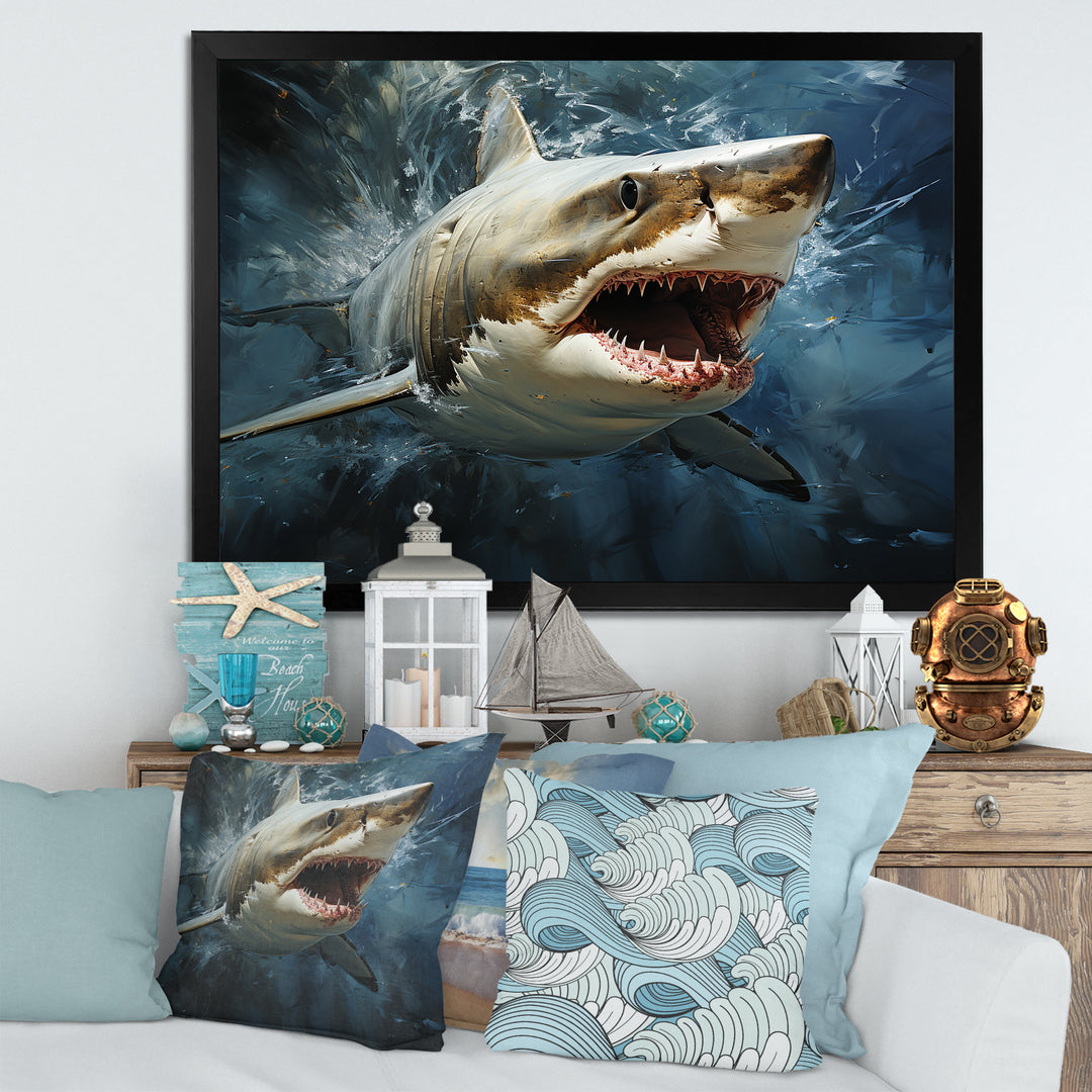 Sark Mako Momentum - Shark Living Room Wall Art