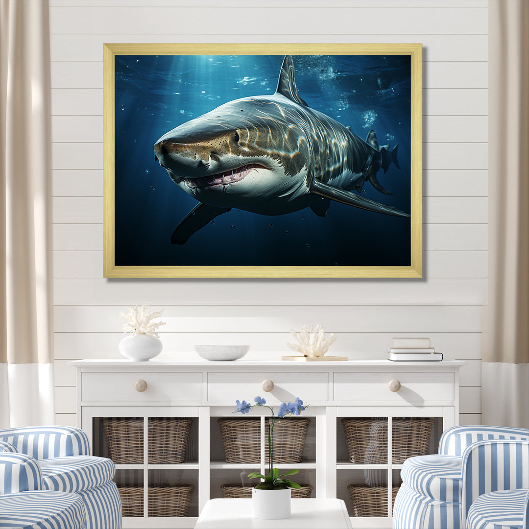 Oceans Blue Ghost Shark Photography - Shark Wall Decor