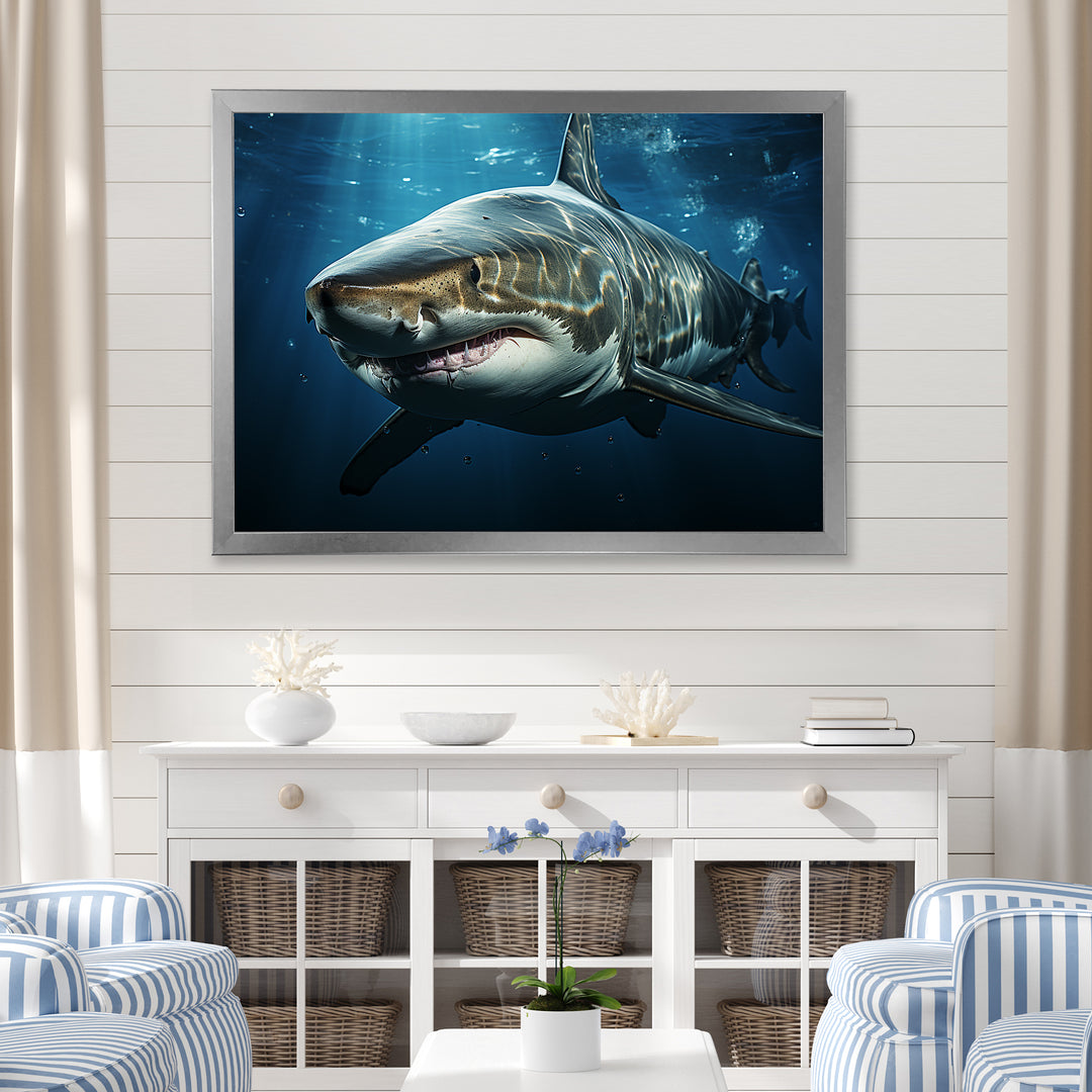 Oceans Blue Ghost Shark Photography - Shark Wall Decor