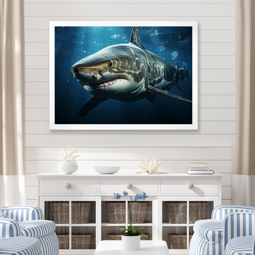 Oceans Blue Ghost Shark Photography - Shark Wall Decor