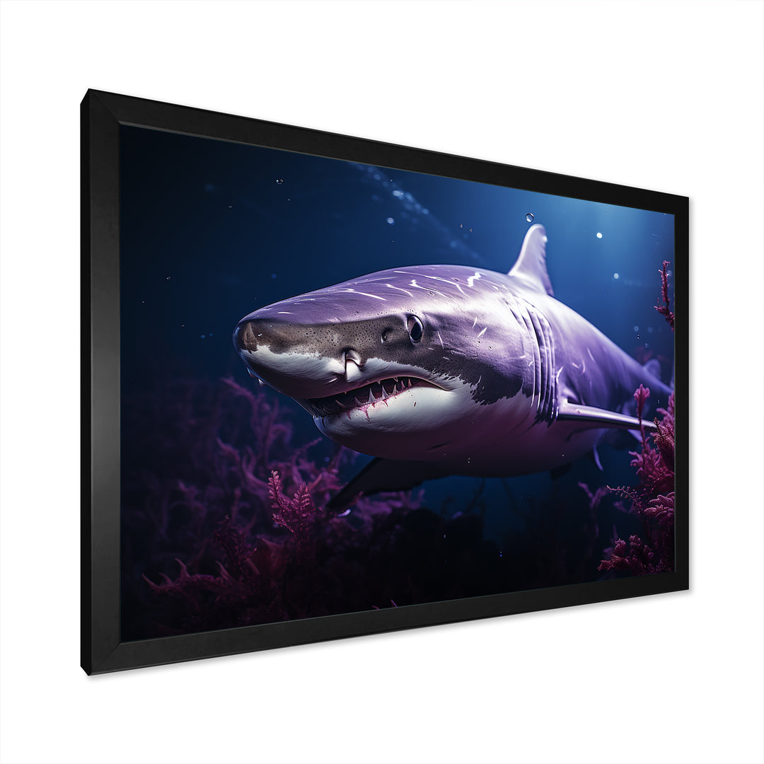 Oceans Purple Ghost Shark Photography - Shark Wall Art Prints