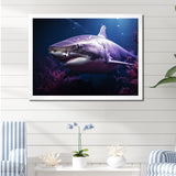 Oceans Purple Ghost Shark Photography - Shark Wall Art Prints