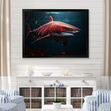 Oceans Red Ghost Shark Photography - Red Shark Wall Art