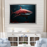 Oceans Red Ghost Shark Photography - Red Shark Wall Art