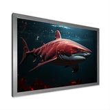 Oceans Red Ghost Shark Photography - Red Shark Wall Art
