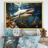 Shark Ballet Painting - Gray Shark Wall Art