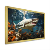 Shark Ballet Painting - Gray Shark Wall Art
