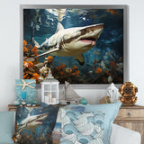 Shark Ballet Painting - Gray Shark Wall Art