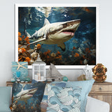 Shark Ballet Painting - Gray Shark Wall Art