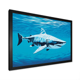 Tiger Shark Territory - Shark Living Room Wall Art