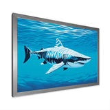 Tiger Shark Territory - Shark Living Room Wall Art