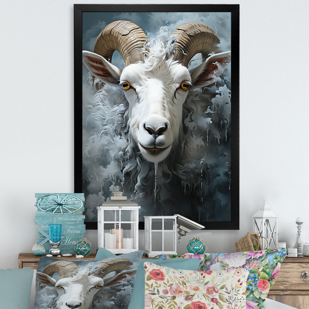 Moody Minimalism Sheep - Sheep Wall Decor