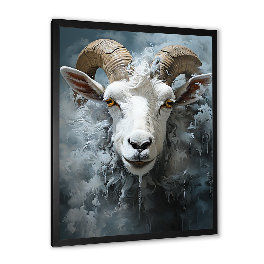 Moody Minimalism Sheep - Sheep Wall Decor
