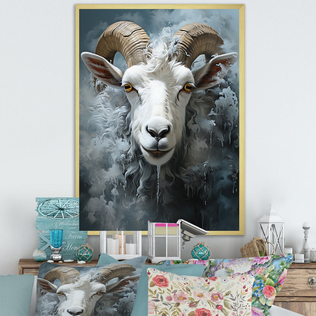 Moody Minimalism Sheep - Sheep Wall Decor
