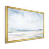 Minimalism Cloudy Sky Scenery II - Landscapes Canvas Wall Art