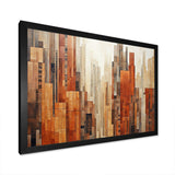 Caramel Columns Skycrapers Dream III - Architecture Canvas Wall Art