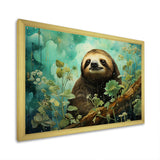 Sloth Jade Journey - Sloth Wall Art Prints