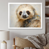 Thoughtful Sloth - Sloth Wall Art Prints