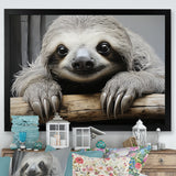 Mellow Sloth - Beige Sloth Wall Art