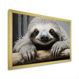Mellow Sloth - Beige Sloth Wall Art