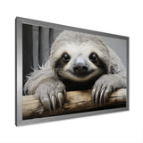 Mellow Sloth - Beige Sloth Wall Art