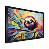 Colorful Pop Art Sloth - Sloth Living Room Wall Art