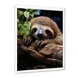 Rustic Repose Sloth - Sloth Canvas Wall Art