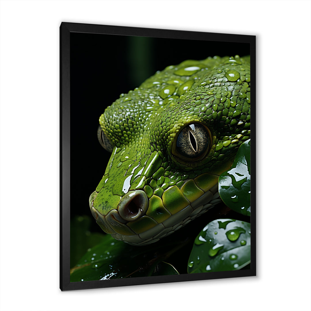Coiled Emerald Snake - Snake Wall Decor