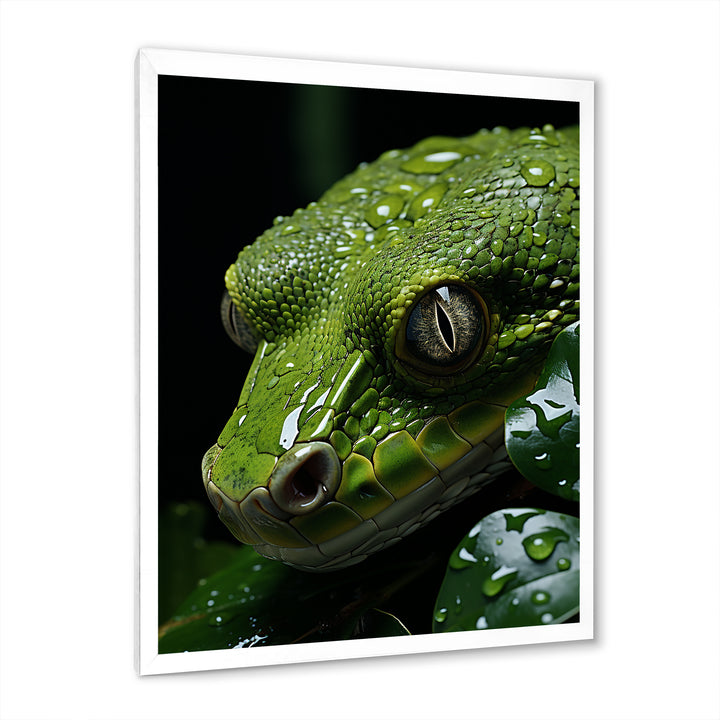 Coiled Emerald Snake - Snake Wall Decor