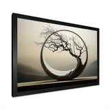 Japan Surreal Bonzai Serpentine Solitude - Landscapes Canvas Wall Art