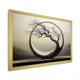 Japan Surreal Bonzai Serpentine Solitude - Landscapes Canvas Wall Art