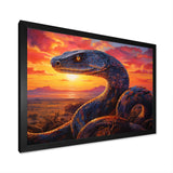 Desert Serpents At Sundown - Coral Snake Wall Art