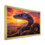 Desert Serpents At Sundown - Coral Snake Wall Art