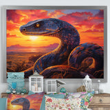 Desert Serpents At Sundown - Coral Snake Wall Art