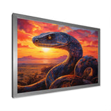 Desert Serpents At Sundown - Coral Snake Wall Art