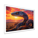 Desert Serpents At Sundown - Coral Snake Wall Art