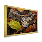 Foliage Slytherin Autumn Snakes - Brown Snake Wall Art