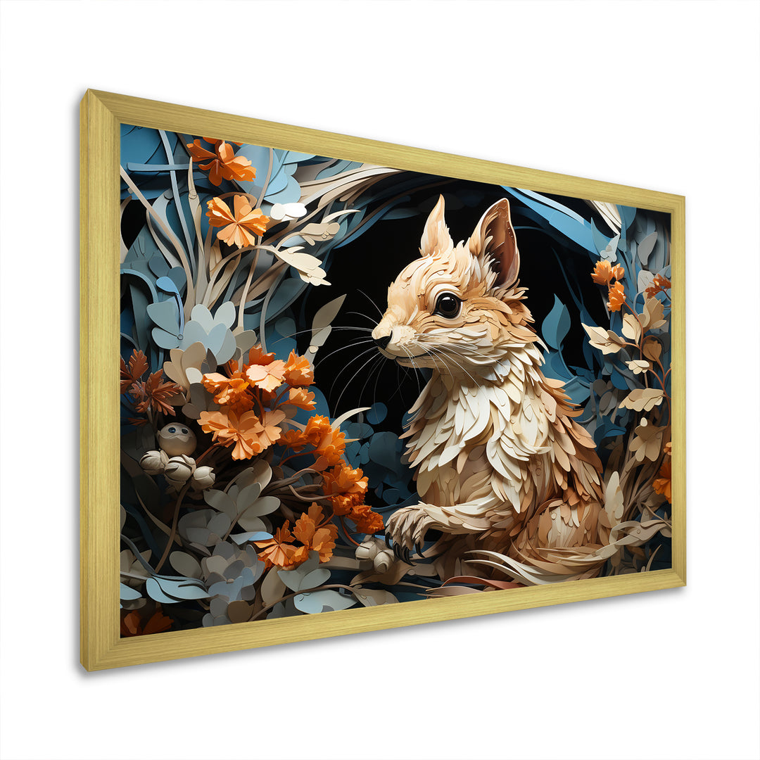 Minimalism Squirrel - Squirrel Home Decor Art
