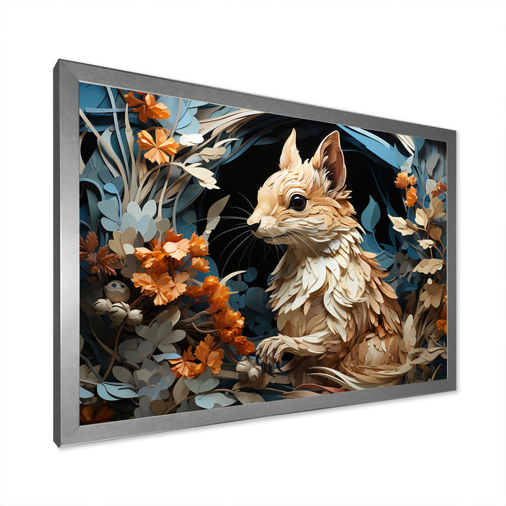 Minimalism Squirrel - Squirrel Home Decor Art