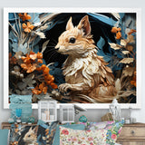 Minimalism Squirrel - Squirrel Home Decor Art