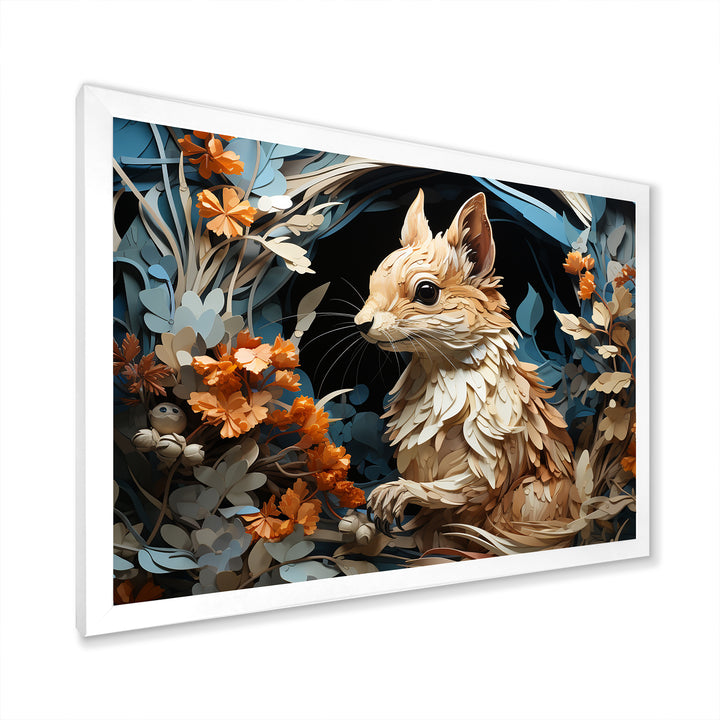 Minimalism Squirrel - Squirrel Home Decor Art
