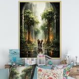 Elephant Gentle Giants Of Temple - Elephant Wall Decor