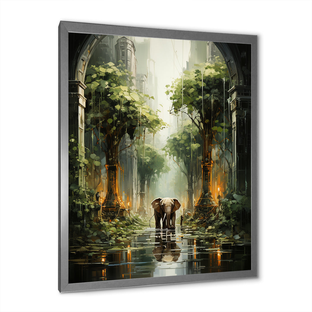 Elephant Gentle Giants Of Temple - Elephant Wall Decor