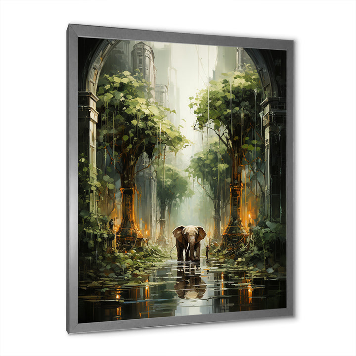 Elephant Gentle Giants Of Temple - Elephant Wall Decor