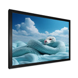 Cyan Snake Serpentine Sky - Snake Wall Decor