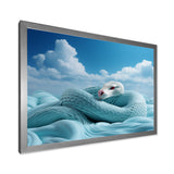Cyan Snake Serpentine Sky - Snake Wall Decor