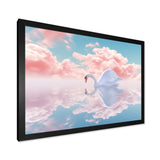 Graceful Mirage Sawn Clouds - Swans Living Room Wall Art