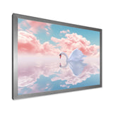 Graceful Mirage Sawn Clouds - Swans Living Room Wall Art