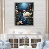 Swan In The Night - Swans Wall Art Prints
